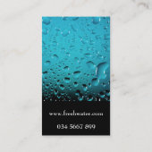 青カッコいい水が滴る 名刺 (裏面)