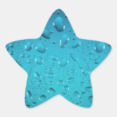 青カッコいい水が滴る 星シール (正面)