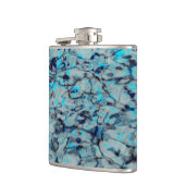 青カッコいい水モダン色のデジタルアート フラスク (左)