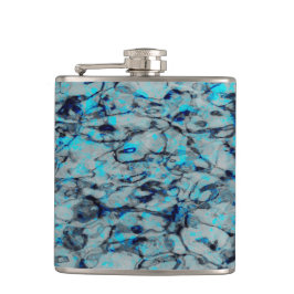 青カッコいい水モダン色のデジタルアート フラスク