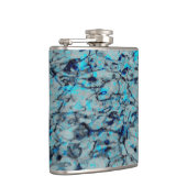 青カッコいい水モダン色のデジタルアート フラスク (右)