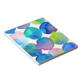 青カッコいい水彩抽象芸術 ノートパッド (アングル)