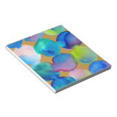 青カッコいい水彩抽象芸術 ノートパッド (アングル)