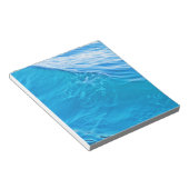 青カッコいい水波 ノートパッド (アングル)