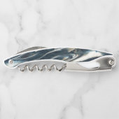 青カッコいい炎 ソムリエナイフ (裏面)