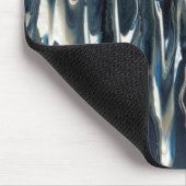 青カッコいい炎 マウスパッド (コーナー)