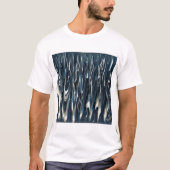 青カッコいい炎 Tシャツ (正面)