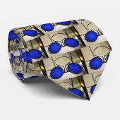 青カッコいい眼鏡 ネクタイ (ロール)