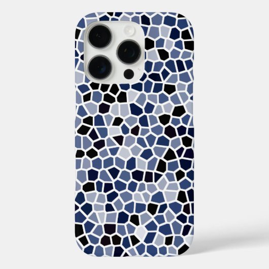 青カッコいい色のステンドグラス模様 Case-Mate iPhoneケース (裏面)
