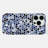 青カッコいい色のステンドグラス模様 Case-Mate iPhoneケース (裏面 (横))