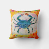 青カニの枕 クッション (裏面)