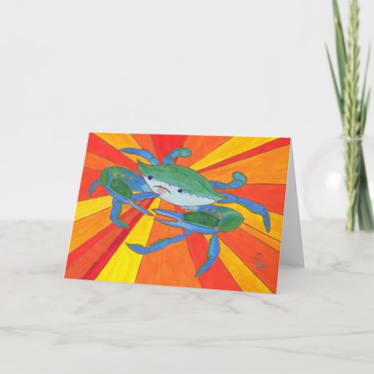 青カニ カード (正面)