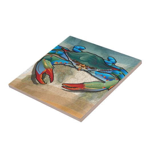 青カニ タイル (側面)