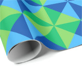 青カラフルと緑の包装紙 ラッピングペーパー (ロールコーナー)