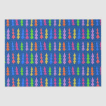 青カラフルのクリスマスツリー