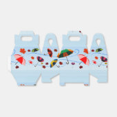 青カラフルの傘 フェイバーボックス (折り畳みなし)