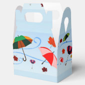 青カラフルの傘 フェイバーボックス (オープン)