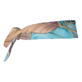 青カラフルの離れ水色 タイヘッドバンド (回転270)