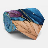 青カラフルの離れ水色 ネクタイ (ロール)