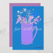 青カラフルはマグカードで花が咲く シーズンカード (正面/裏面)