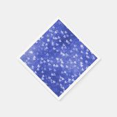 青カラフルハート スタンダードカクテルナプキン (角)