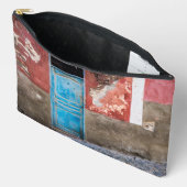 青カラフル扉付き壁 アクセサリーポーチ (見開き)