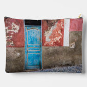 青カラフル扉付き壁 アクセサリーポーチ (裏面)