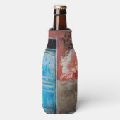 青カラフル扉付き壁 ボトルクーラー (ボトル正面)