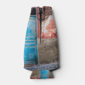 青カラフル扉付き壁 ボトルクーラー (裏面)