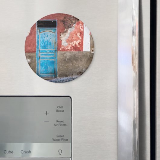 青カラフル扉付き壁 マグネット (インサイチュ (冷蔵庫))