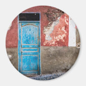 青カラフル扉付き壁 マグネット (正面)