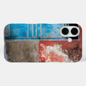 青カラフル扉付き壁 Case-Mate iPhoneケース (裏面 (横))