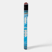 青カラフル扉付き壁 Case-Mate iPhoneケース (裏面 / 右)