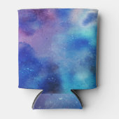 青カラフル抽象芸術クーラーボックス 缶クーラー (正面)