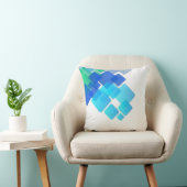 青カラフル抽象芸術装飾用クッション クッション (椅子)