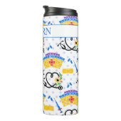 青カラフル水玉模様看護用具 タンブラー (回転右)