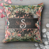 青カラフル水色の花パーソナライズされた クッション