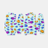 青カラフル海に浮かぶ熱帯魚の柄 フェイバーボックス (折り畳みなし)