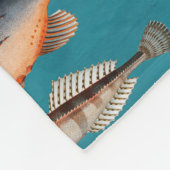 青カラフル海 フリースブランケット (角)