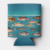 青カラフル海 缶クーラー (正面)