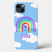 青カラフル空と雲の虹 Case-Mate iPhoneケース (裏面)