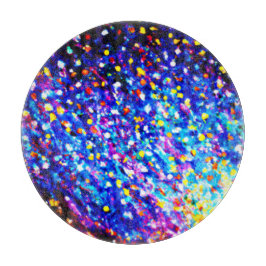 青カラフル空に星。買今 カッティングボード