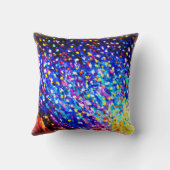 青カラフル空に星。買今 クッション (裏面)