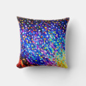 青カラフル空に星。買今 クッション (正面)