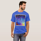 青カラフル空に星。買今 Tシャツ (正面フル)