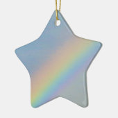 青カラフル空の虹、写真 セラミックオーナメント (左)