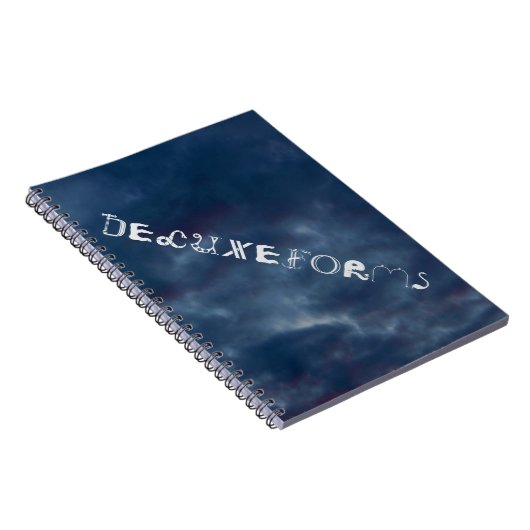 青カラフル空 ノートブック (右側)