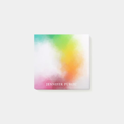 青カラフル紫グリーン赤オレンジ黄 ポストイット (正面)