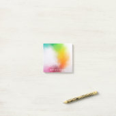 青カラフル紫グリーン赤オレンジ黄 ポストイット (デスク上)