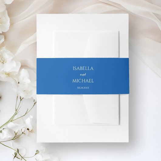 青カラフル結婚色 招待状ベリーバンド